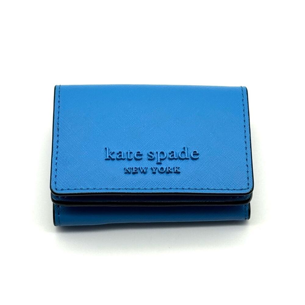 Kate Spade Cameron Monotone Micro Trifold Wallet Oceanside WLRU6199